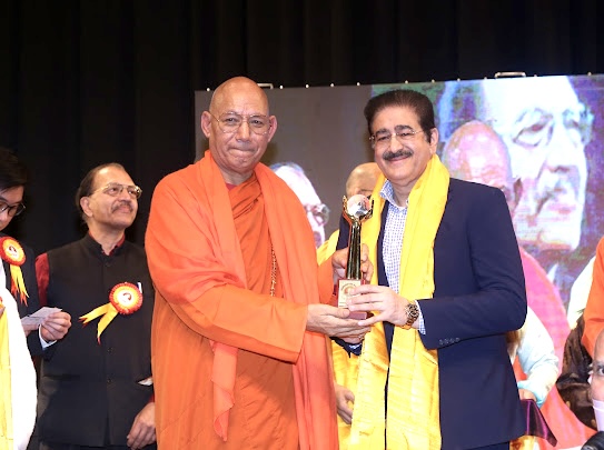 Renowned Media Personality Dr. Sandeep Marwah Honored for Spiritual Involvement