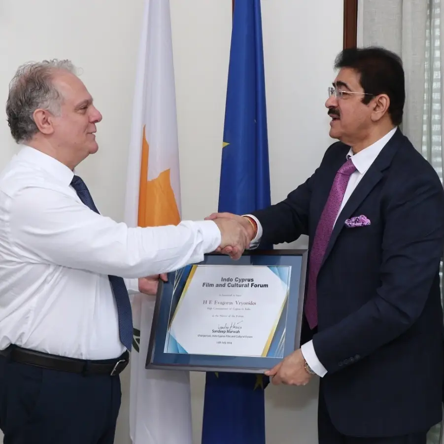 Evagoras Vryonides Appointed Patron of Indo Cyprus Cultural Forum: A Step Towards Strengthening Bilateral Ties Through Art and Culture