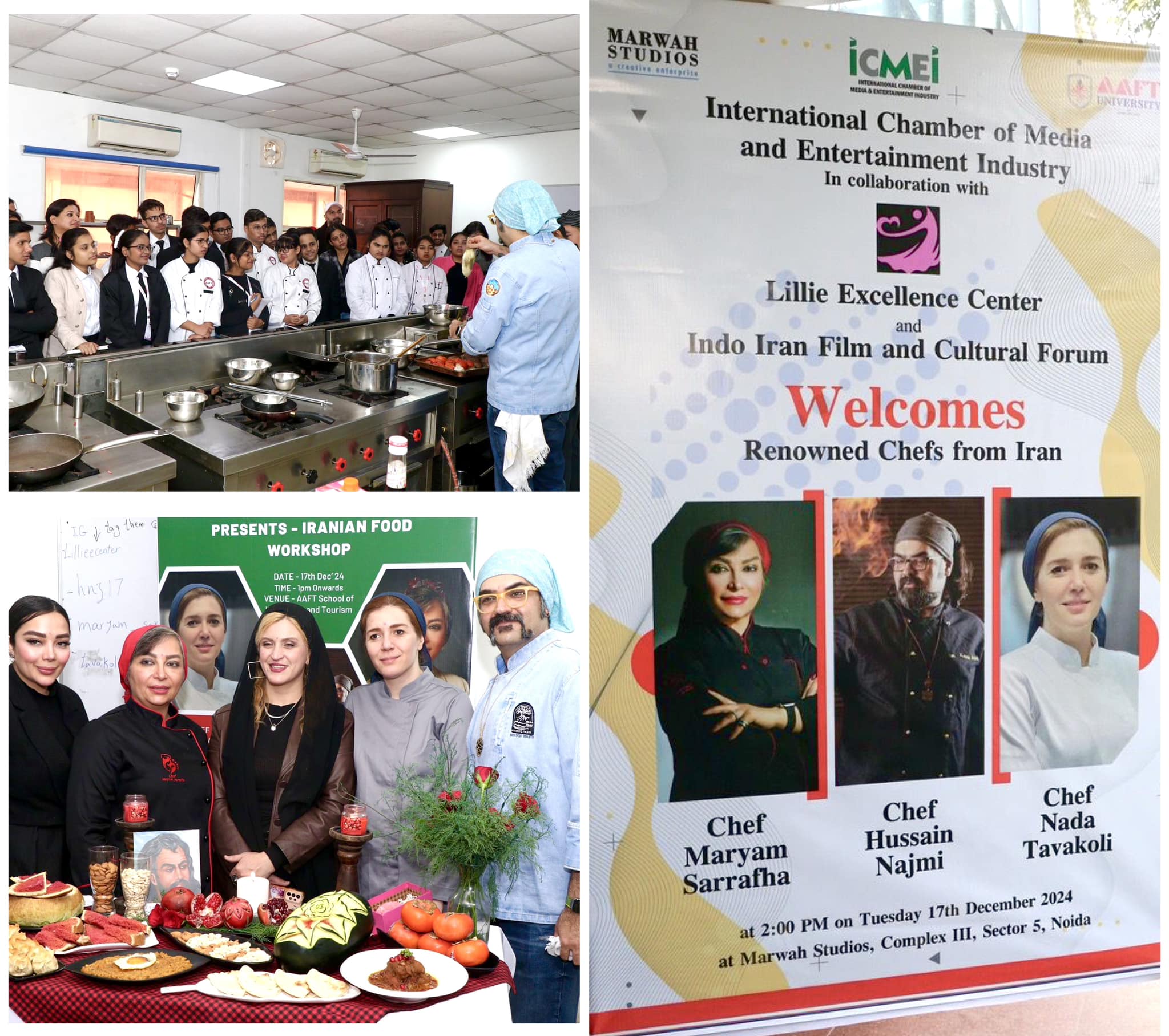 Iranian Chefs Bring a New Flavor to AAFT School of Hospitality and Tourism