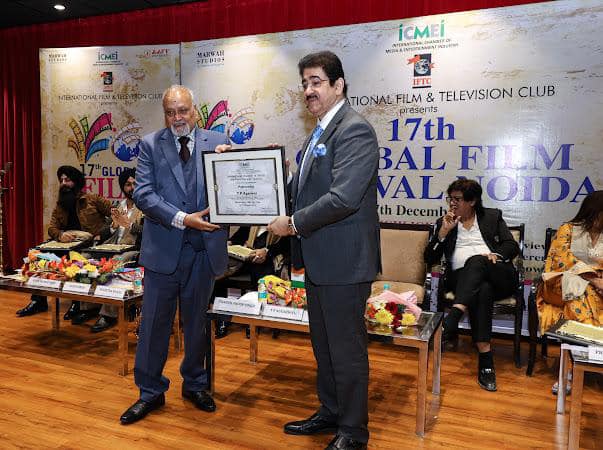 T.P. Agarwal Nominated as Patron of ICMEI During 17th Global Film Festival Noida