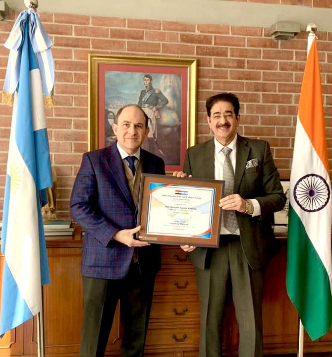 H.E. Mariano Agustín Caucino Appointed Patron of Indo-Argentina Film and Cultural Forum