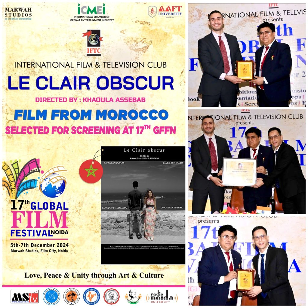 Moroccan Film ‘Le Clair Obscur’ Enthralls Audience at 17th Global Film Festival