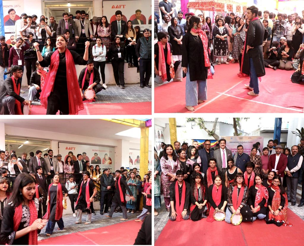 13th Global Festival of Journalism & AVGC Noida 2025 Features Engaging Nukhad Natak by AAFT Students
