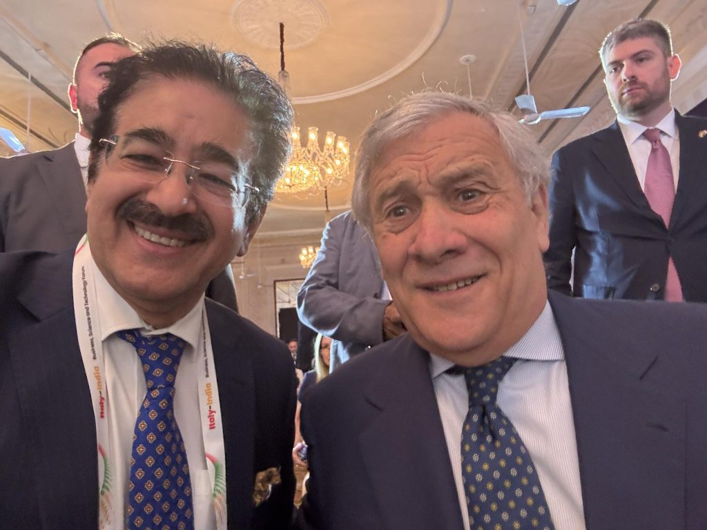 Sandeep Marwah Meets Deputy Prime Minister of Italy to Strengthen Indo-Italian Bilateral Ties