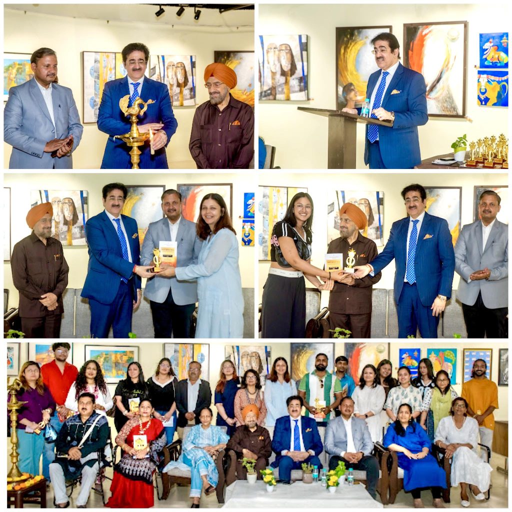Dr. Sandeep Marwah Inaugurates Art Exhibition Curated by Amrita Prakash at Lokayata Art Gallery