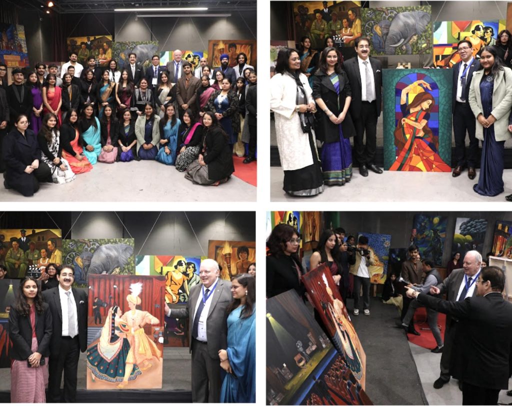 Exhibition of Paintings Inaugurated at 18th Global Film Festival Noida 2025 — A Vibrant Celebration of Art and Global Harmony