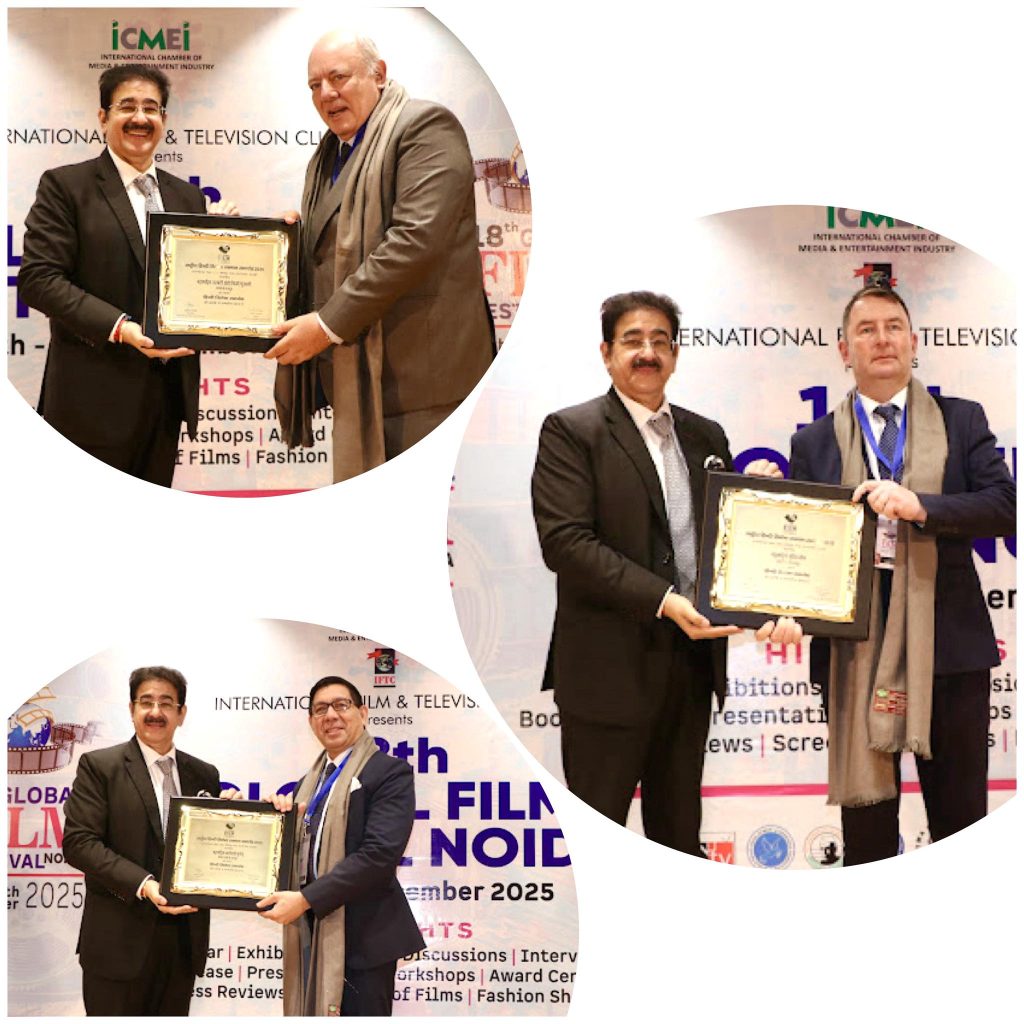 Hindi Cinema Samman National Awards Honouring Global Ambassadors at Global Film Festival Noida