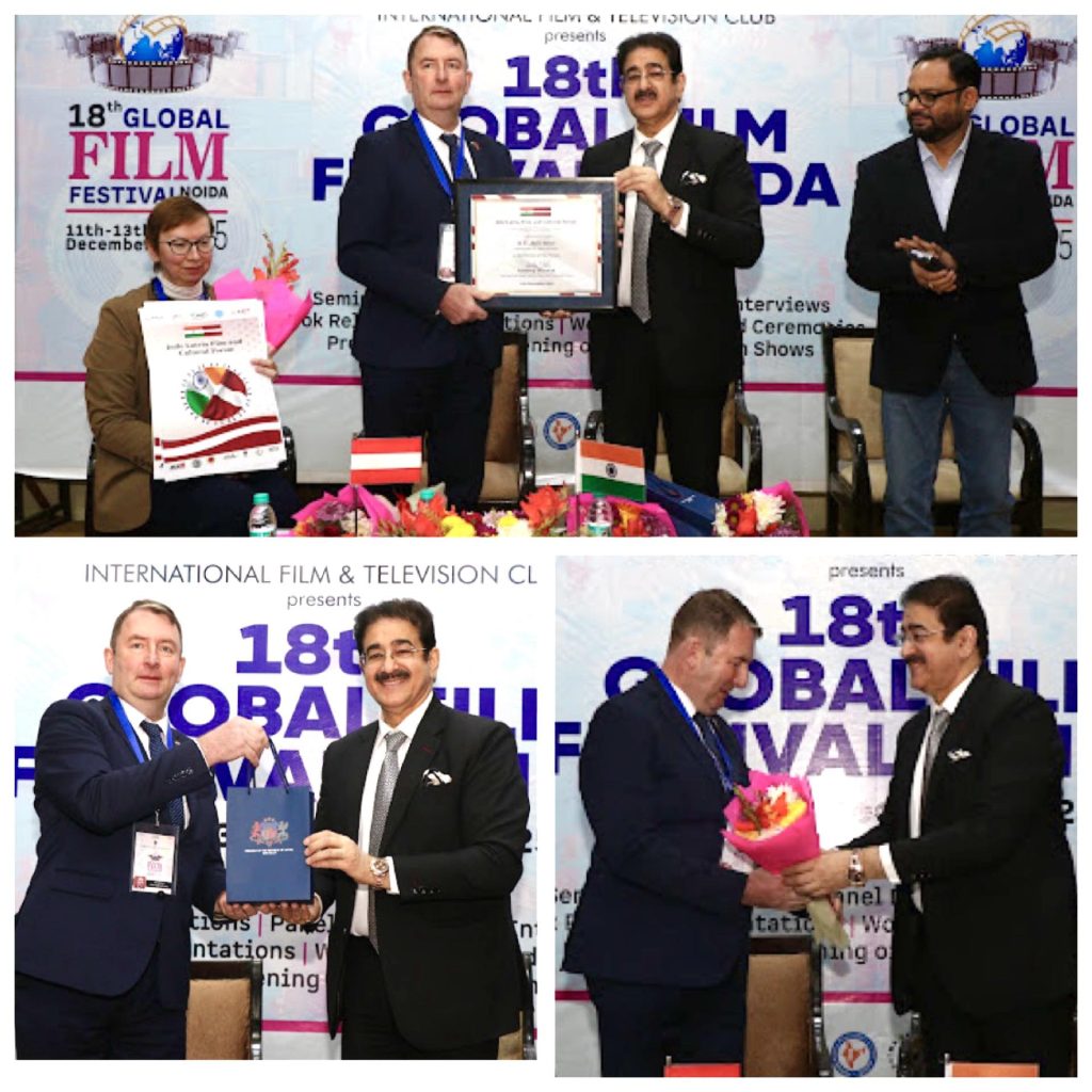 Dr. Sandeep Marwah Nominated Chair of Indo–Latvia Film and Cultural Forum at GFFN 2025