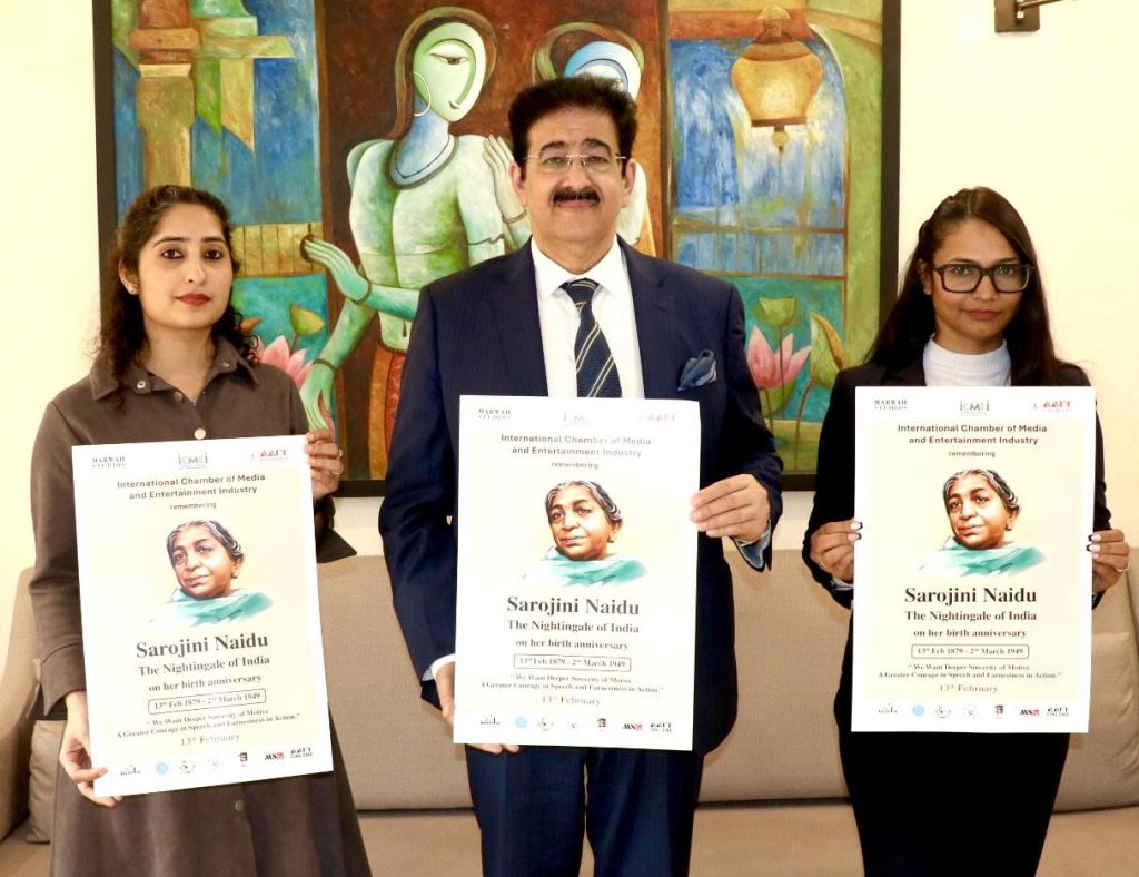 Marwah Studios Pays Glowing Tribute to Sarojini Naidu on Her Birth Anniversary