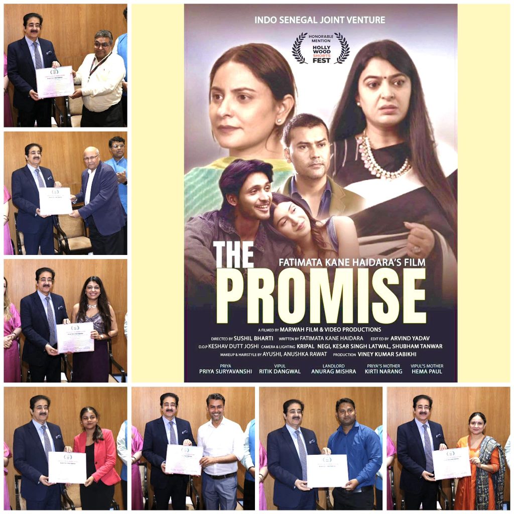 “The Promise” Honoured at Hollywood ShortsFest – Awards Presented to Cast & Crew