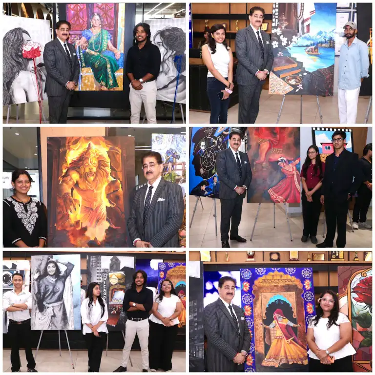 AAFT Fine Arts Students Celebrate Art and Culture Through World Tourism Day Painting Exhibition