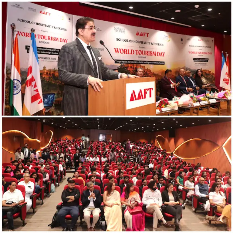 Dr. Sandeep Marwah Highlights Film and Cultural Tourism at World Tourism Day Celebration