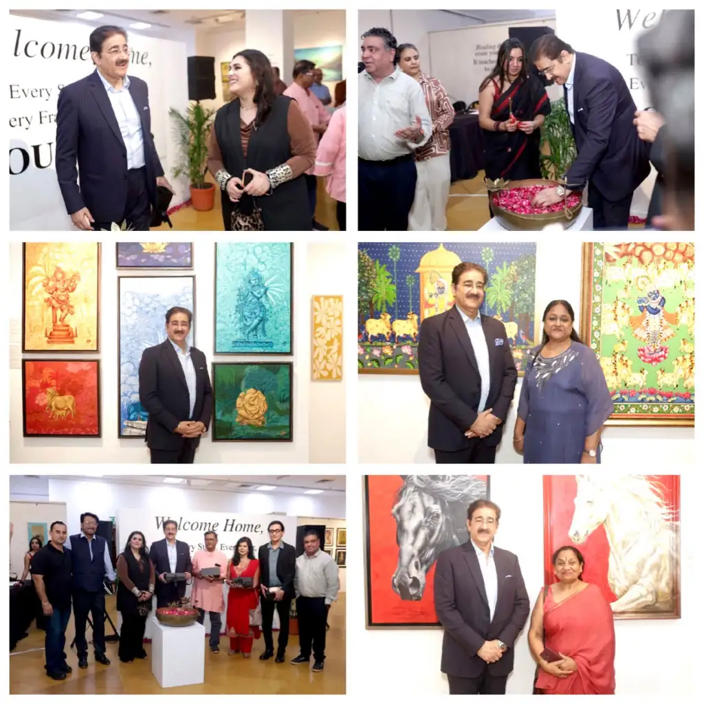 Dr. Sandeep Marwah Inaugurates “Sacred Fragments – A Journey Home” at India Habitat Centre