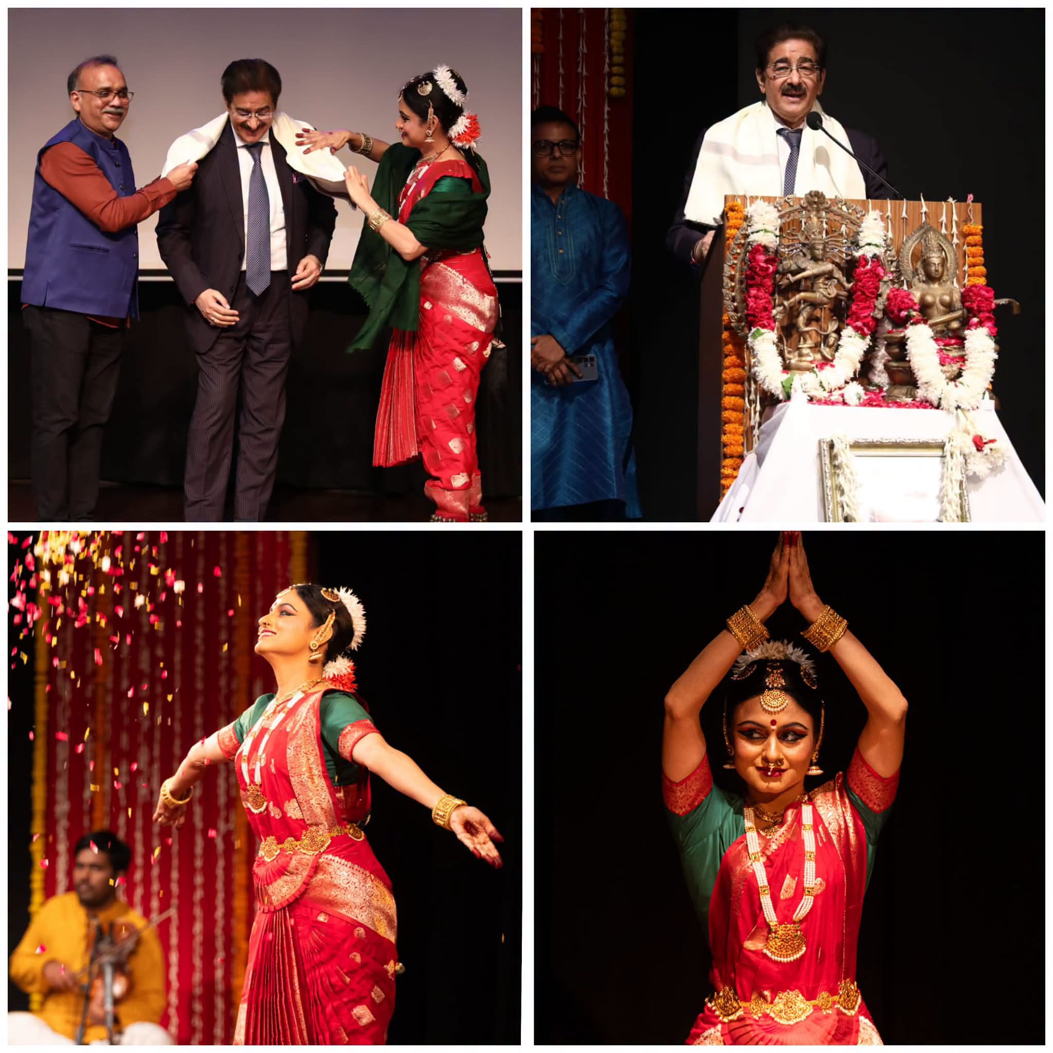 Dr. Sandeep Marwah Inaugurates Bharatanatyam Arangetram of Manisha Singhal at Triveni Kala Sangam